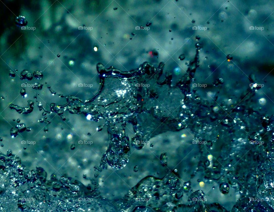 The art of water drops when they're splashing