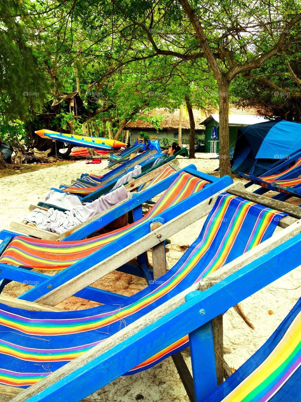 Beach chairs