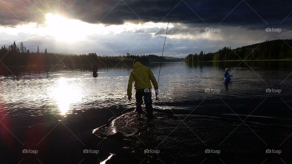 Storm on its way while we are fishing