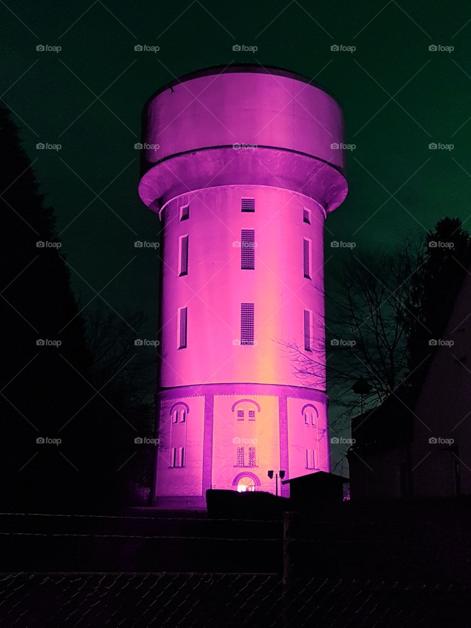 Water tower pink