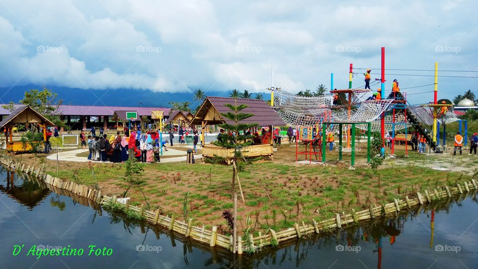 Banto Royo Playground, located in Jorong Kaluang Tapi, Nagari Koto Tangah, District Tilatang Kamang, Kabupaten Agam, West Sumatra, Indonesia.