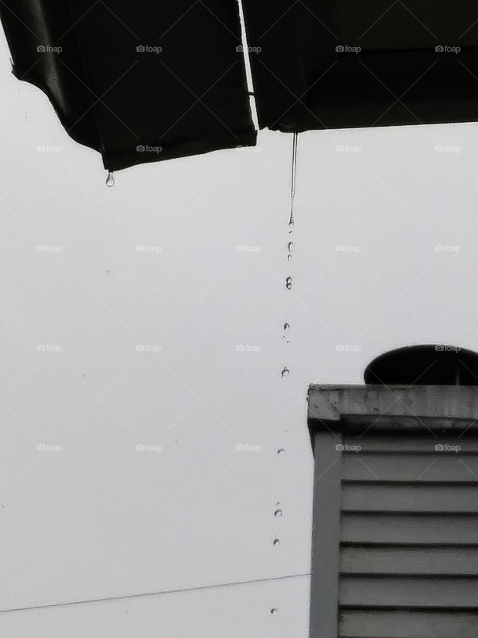 water dripping off a gutter