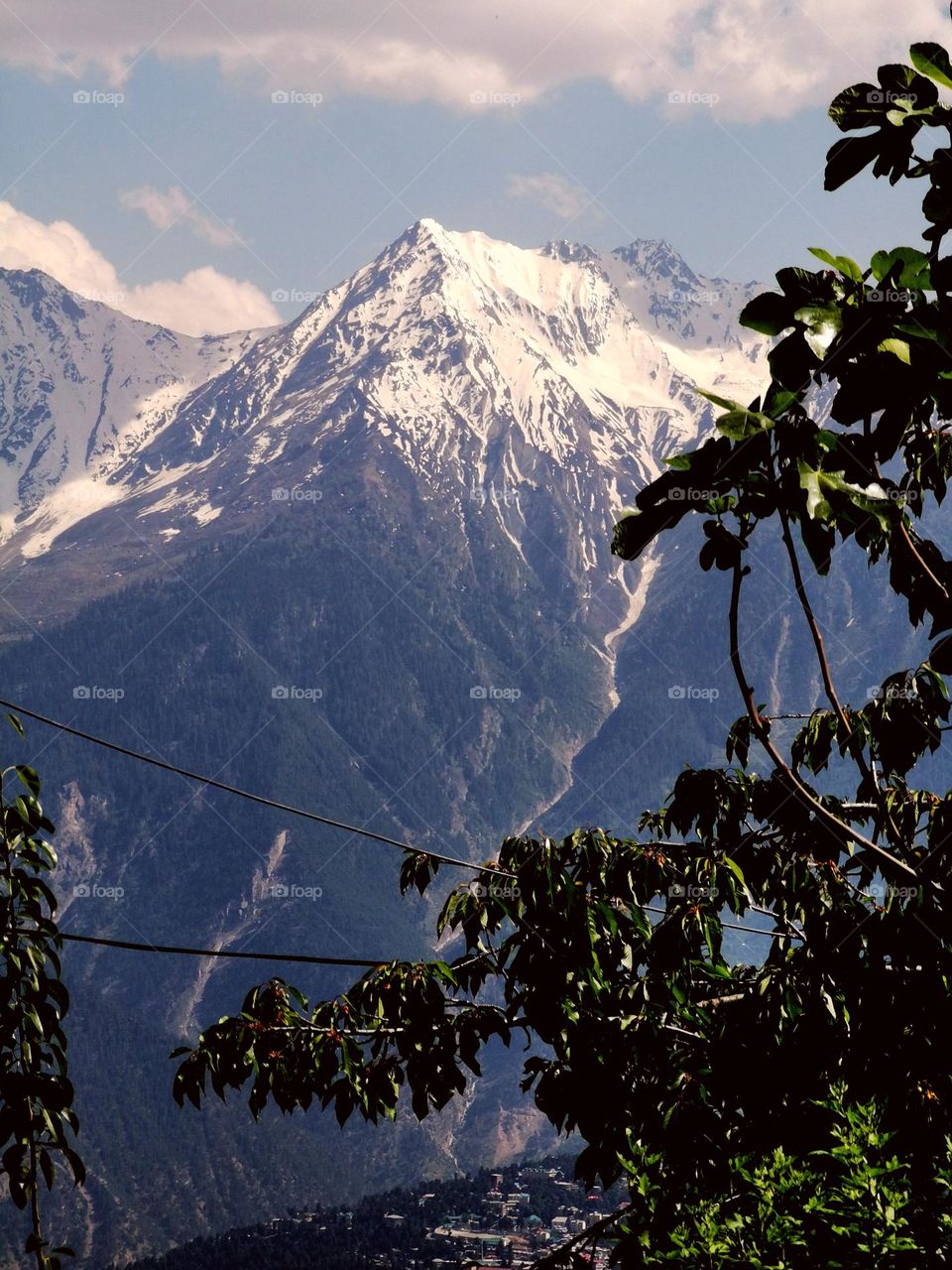 Countryside by mountain