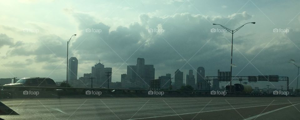 Houston TX city scape. I took this while driving to Colorado with my mom for a marketing internship.