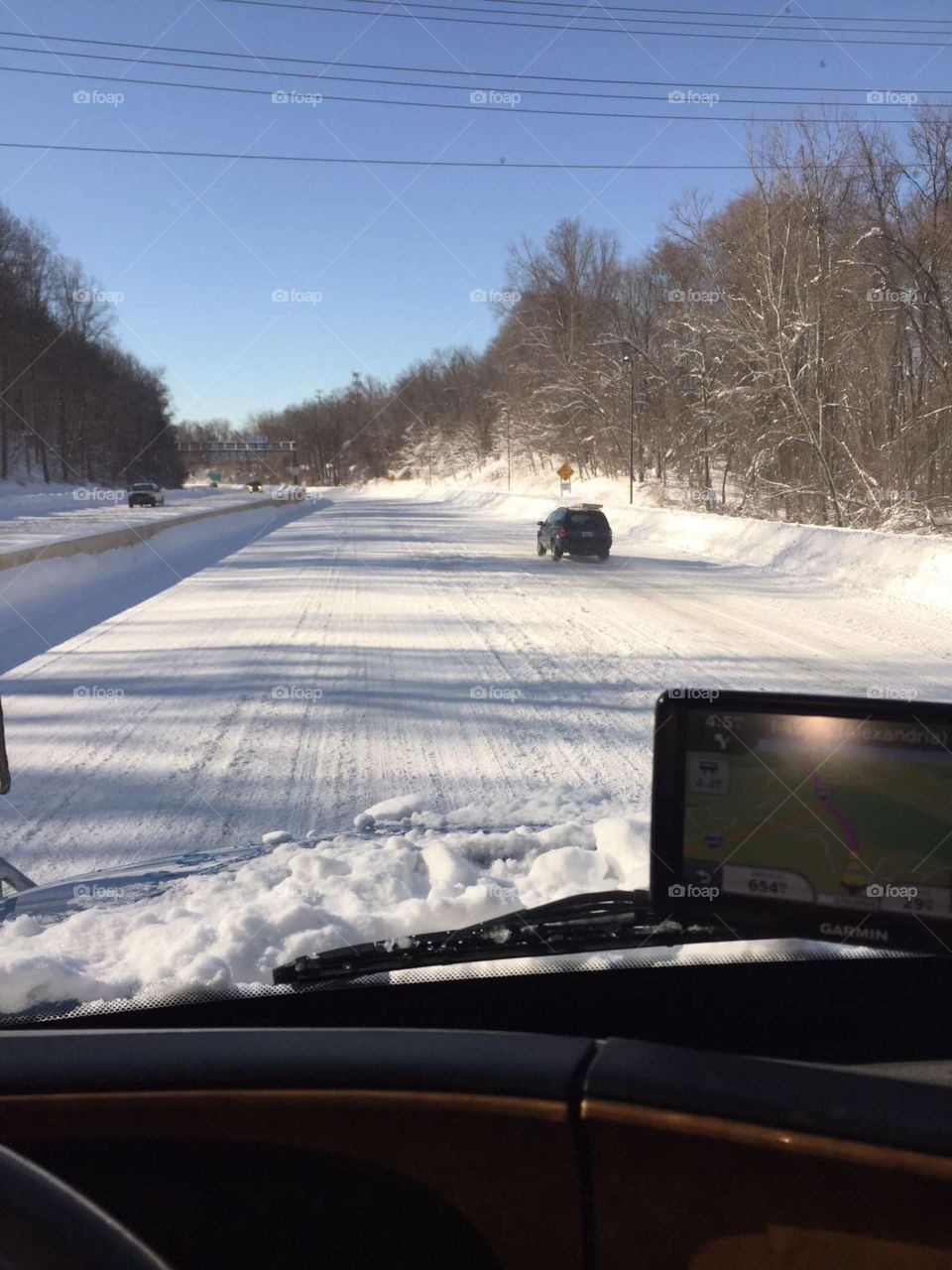 snow on the road