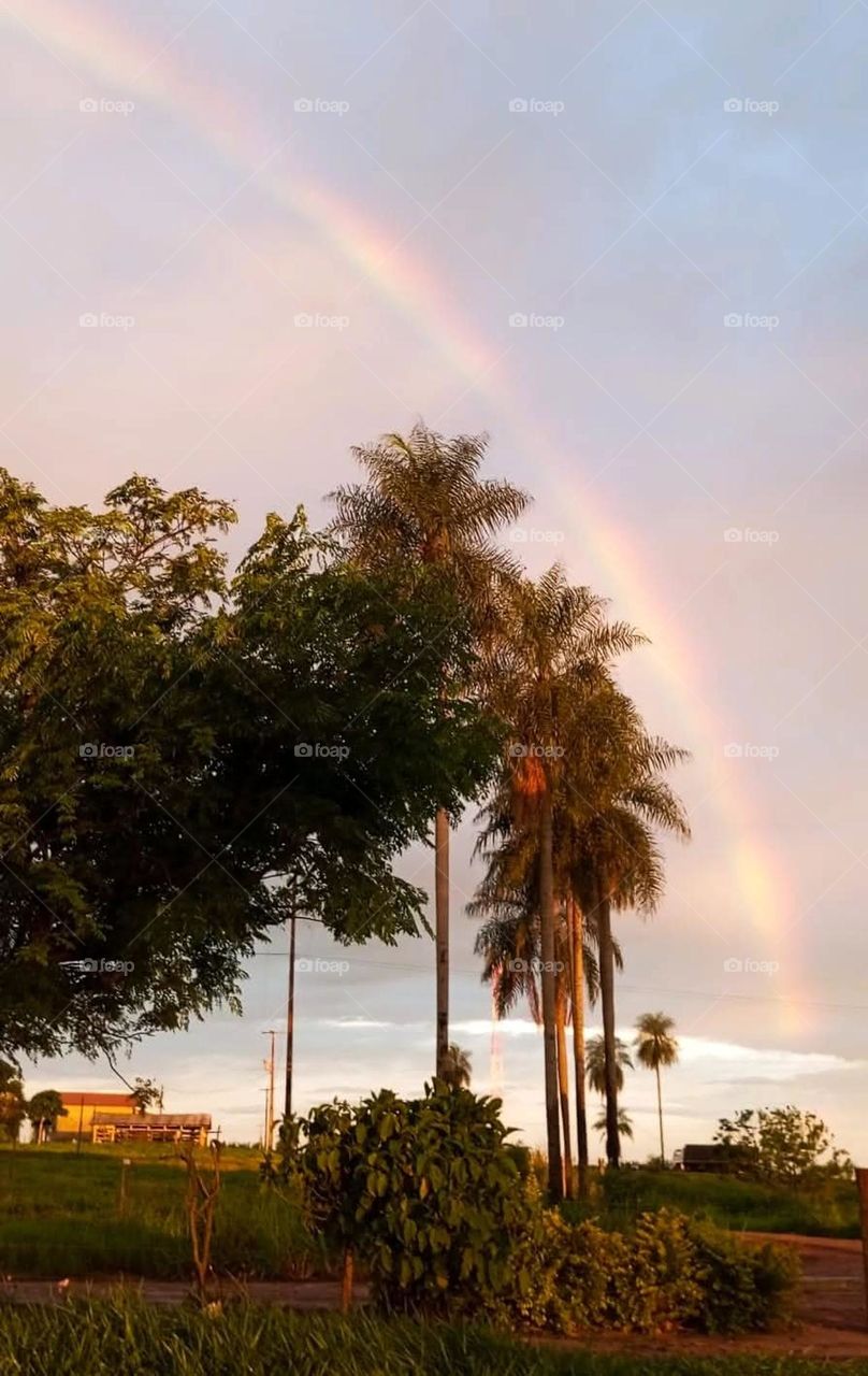 rainbow on the beach