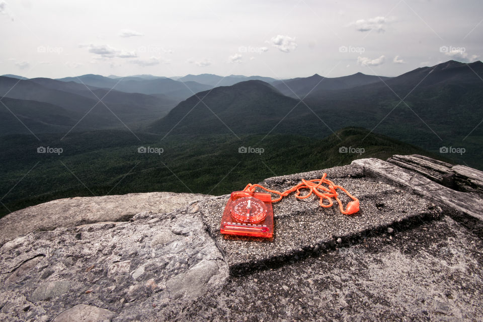 compass in the mountains