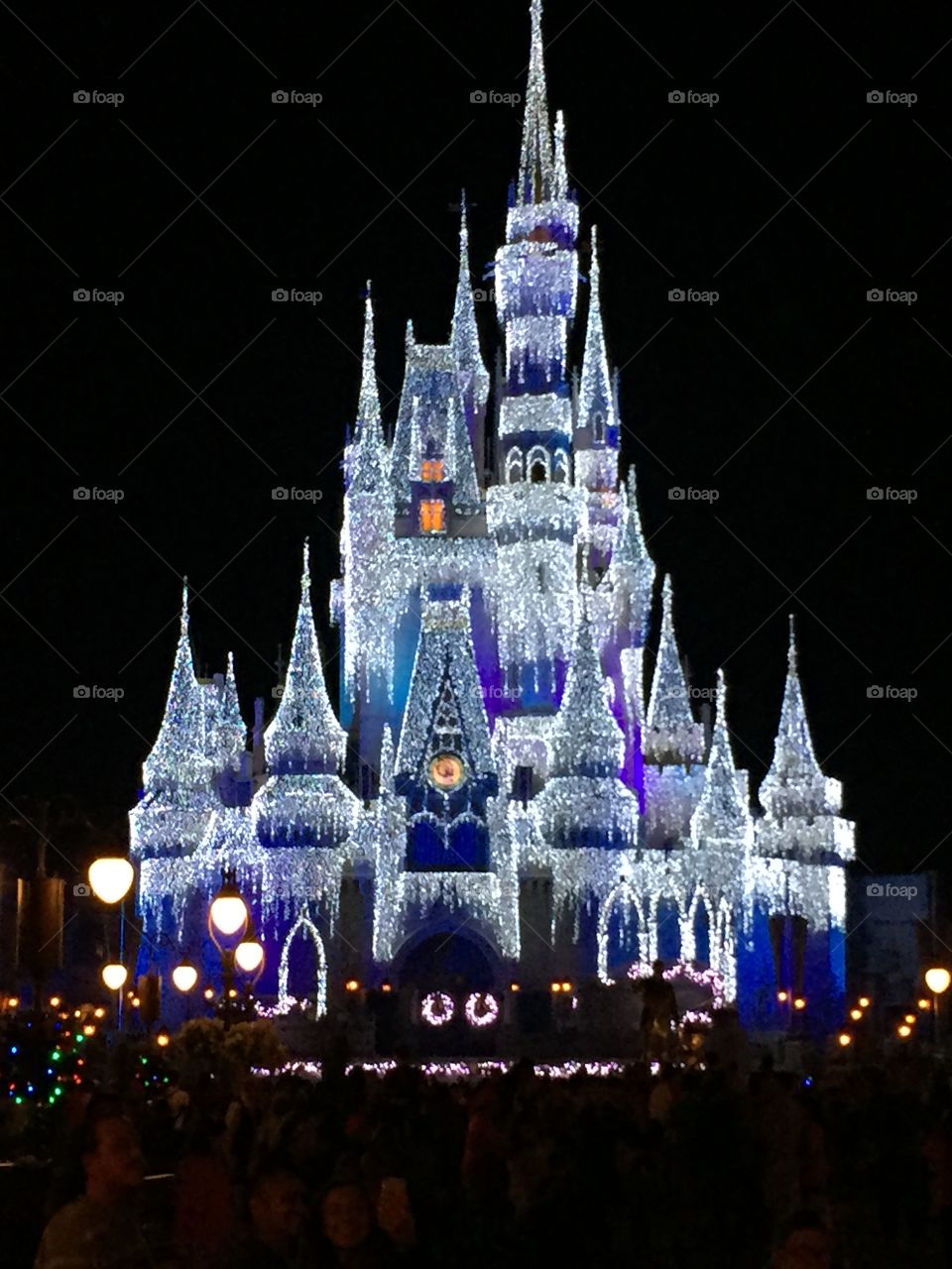 Christmas castle Magic Kingdom