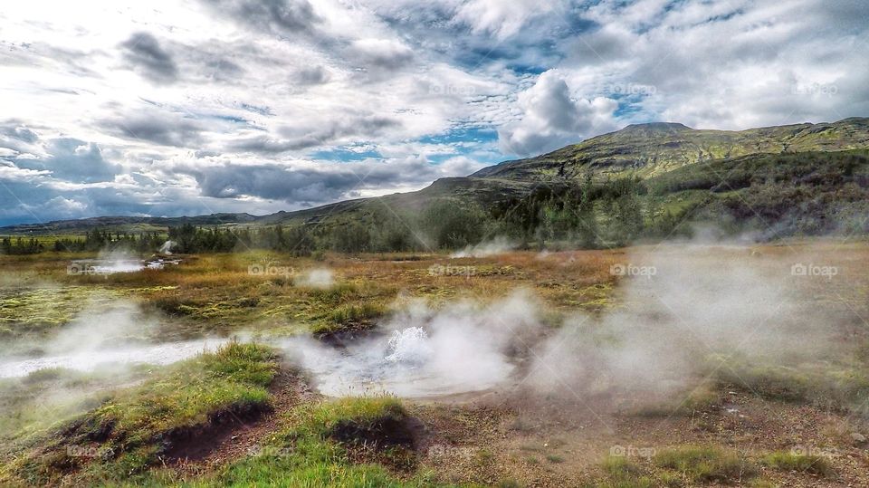 Geysers in Iceland 