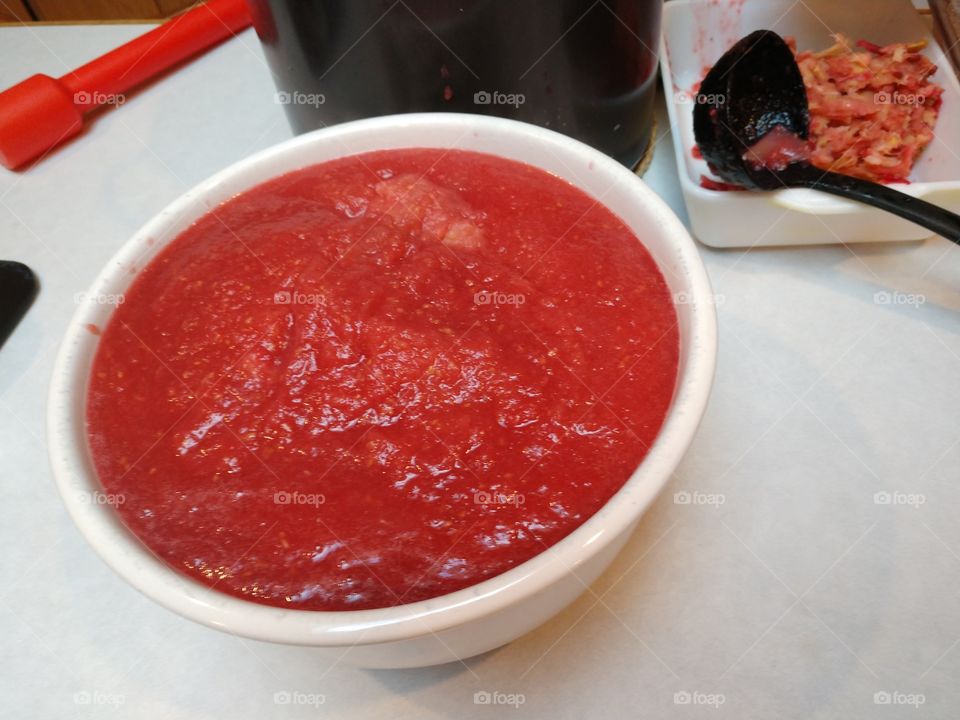 raspberry applesauce