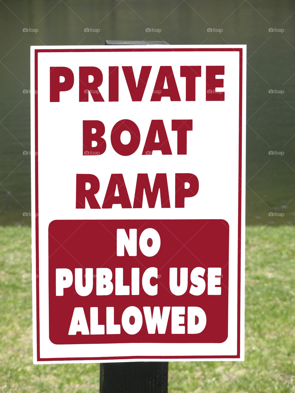 Private boat ramp