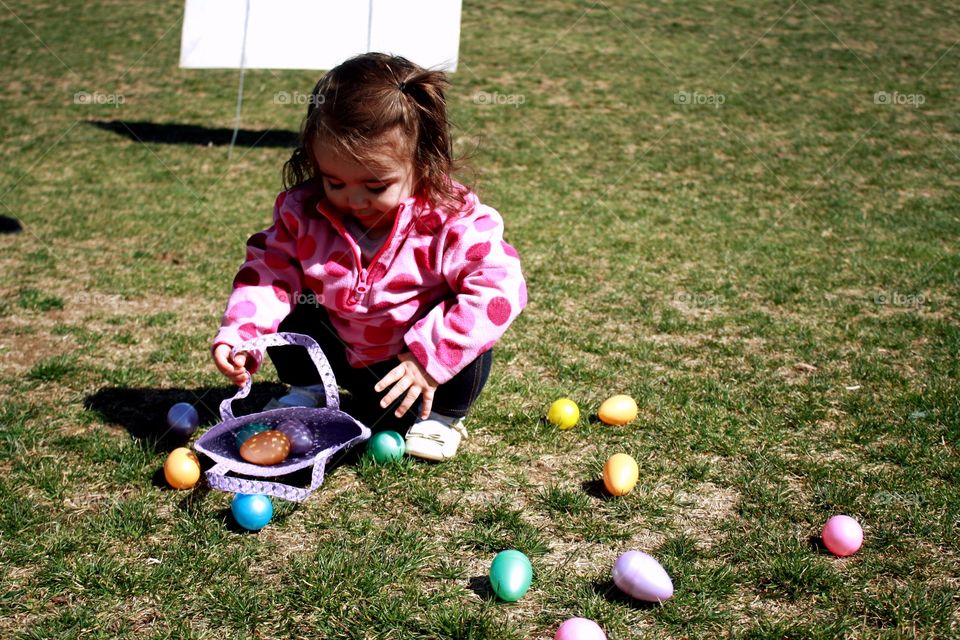 Her first ever Easter egg hunt was a success!