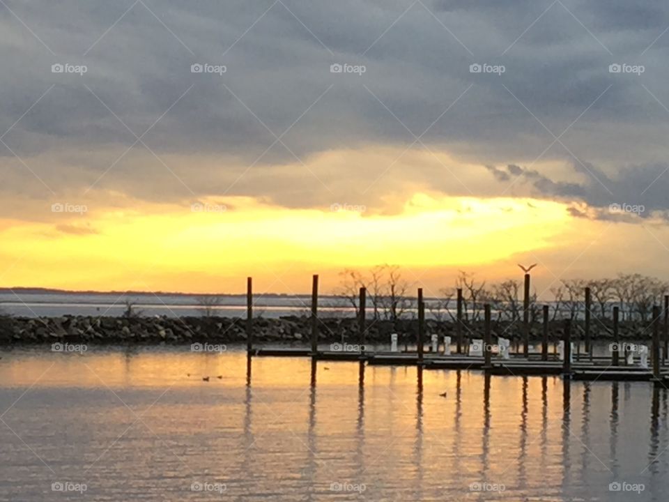 Sunset over Harbor