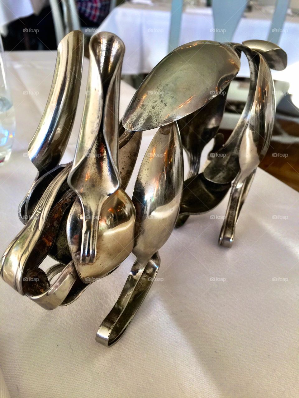 Rabbit with spoons 