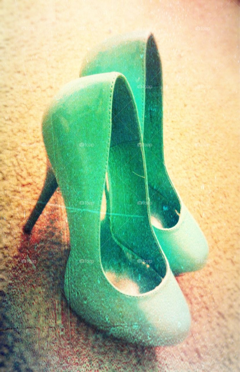 Sea foam heels