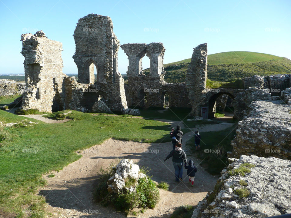 dorset ruins walls abbey by henweb