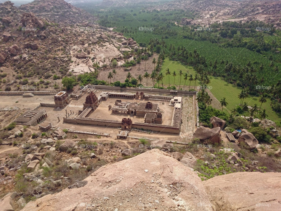 Achyuta Raya Temple ruins - view from matanga hill