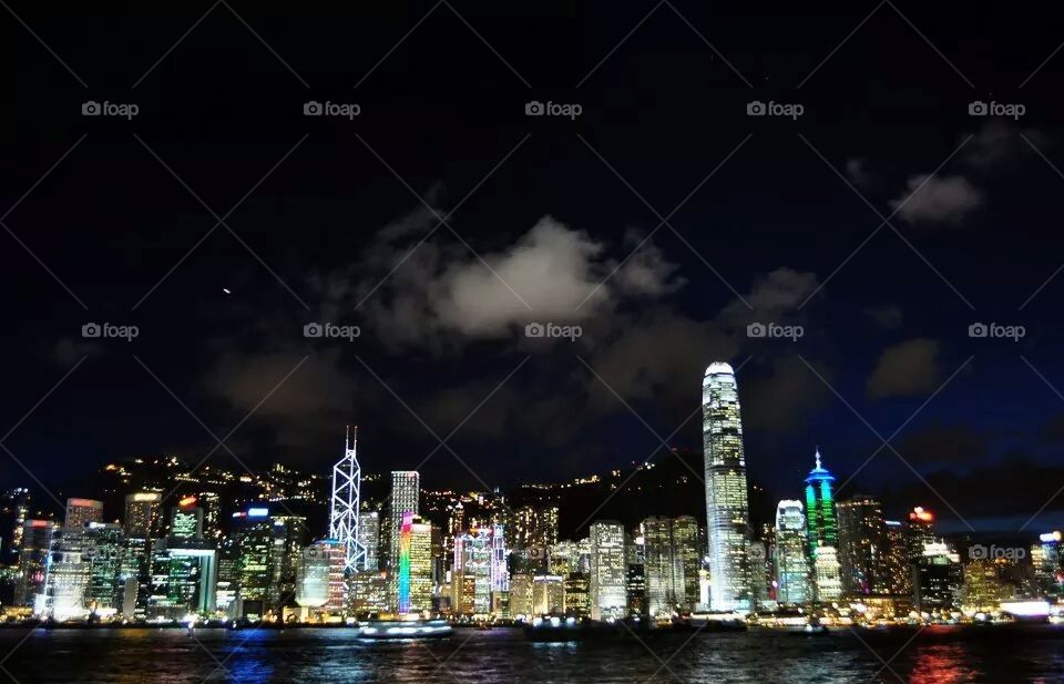 Hong Kong at night 