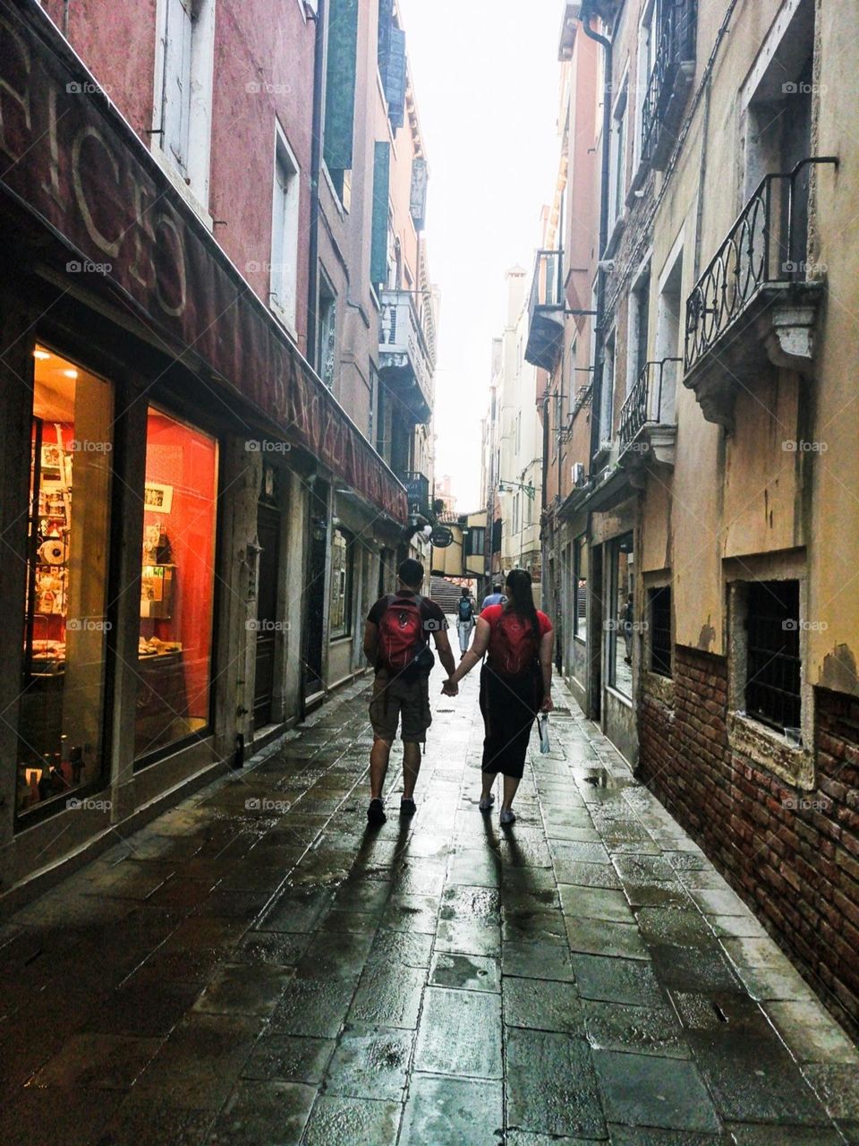 a morning walk in Venice Italy