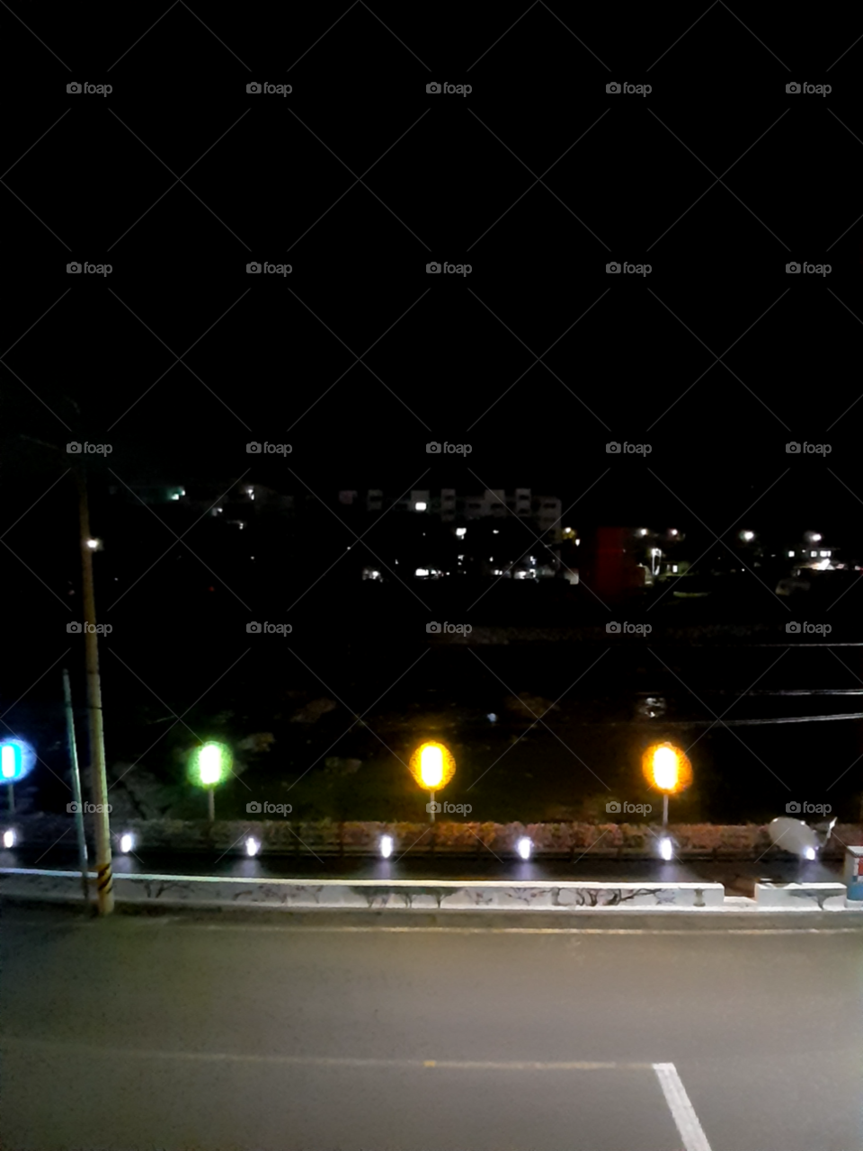 view from above at night