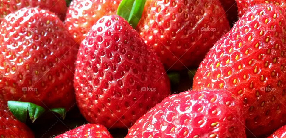 Close up of fresch strawberry