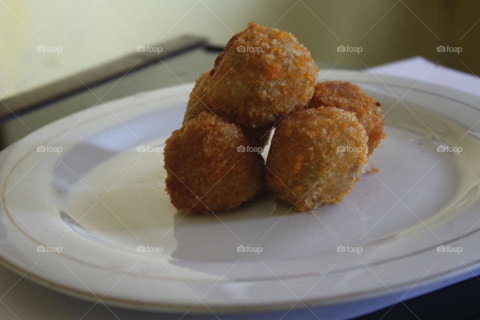 very special homemade croquettes, taste delicious