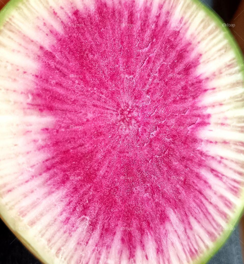 A delicious vegetable in a cut. What a beauty!
