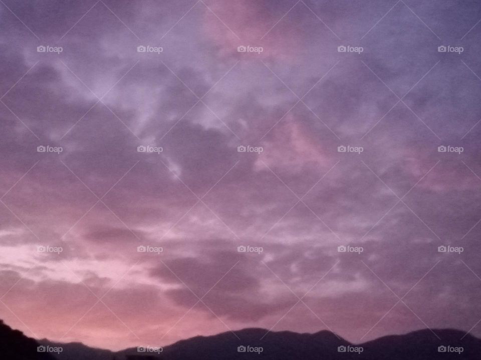 ravarma  Only pink and violet, Colourfull evening