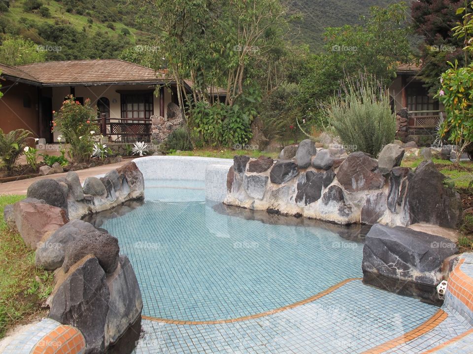 Termas de Papallacta Ecuador . Hot springs