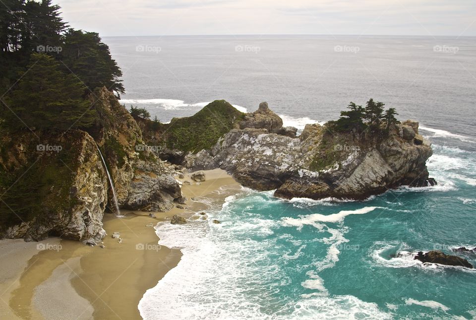 McWay Falls. Hwy 1 About 40 miles south of Carmel CA
