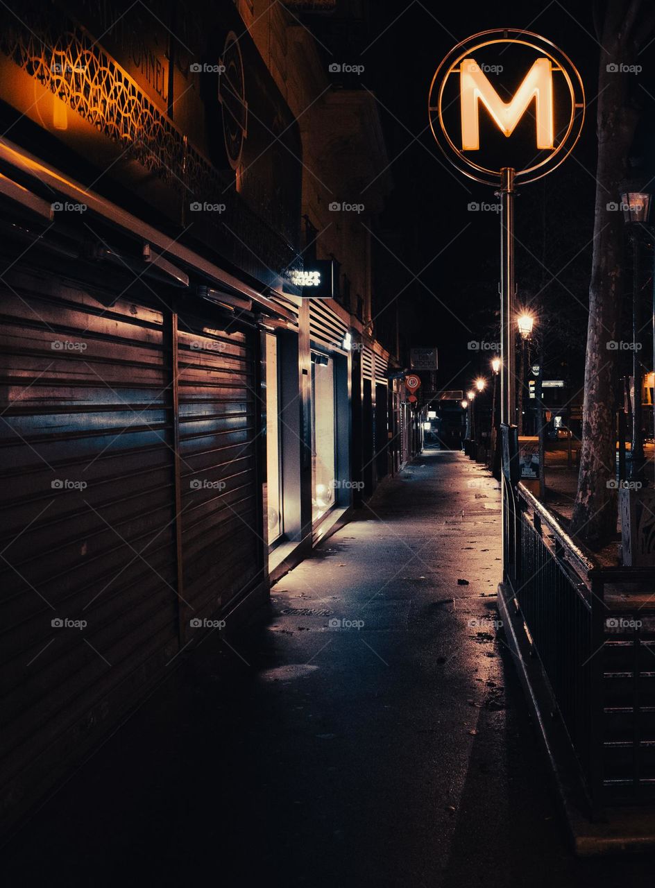 The Best Photo in France.

Metro at night