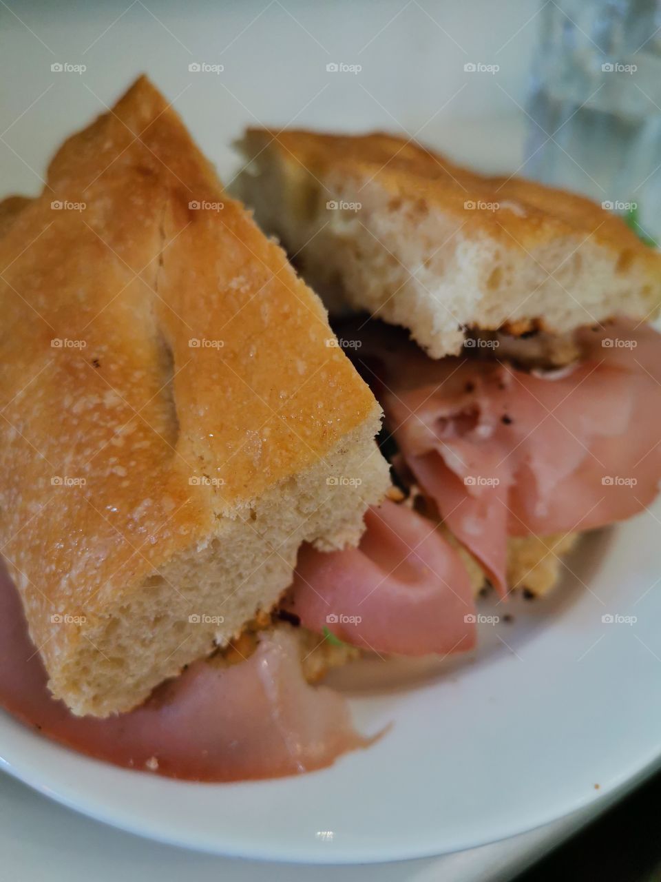 Delicious West End Baked Ciabatta with Mortadella