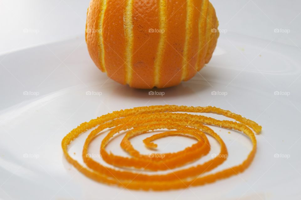 Fruits! - spiral orange peel strip