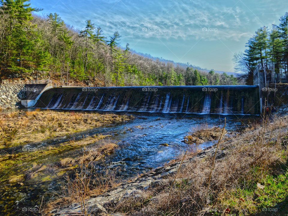 Pennsylvania Dam. colorful dam in Lancaster, PA