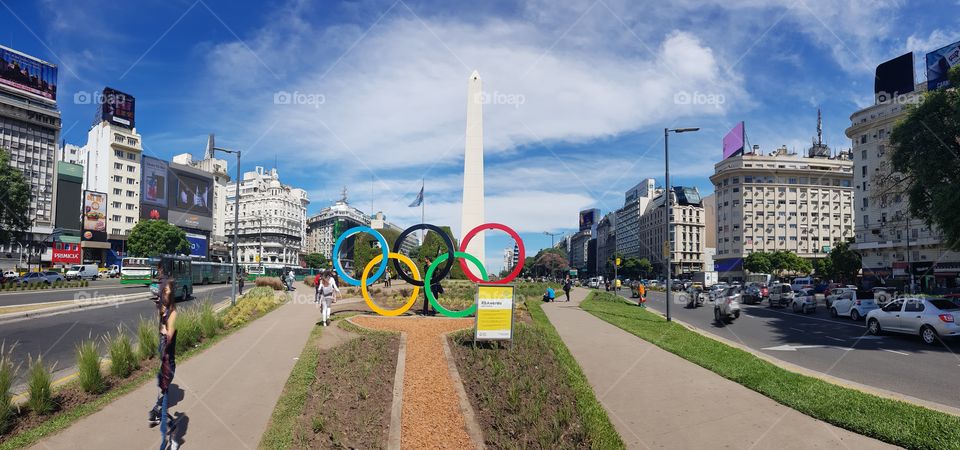 Obelisco. Buenos Aires. Olimpiadas 2018