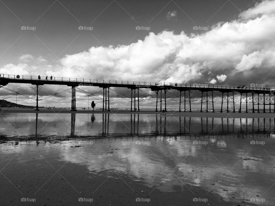 Come to Saltburn and enjoy a walk on the pier ...