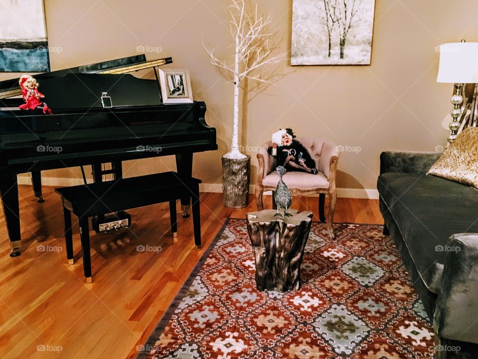 The music room 