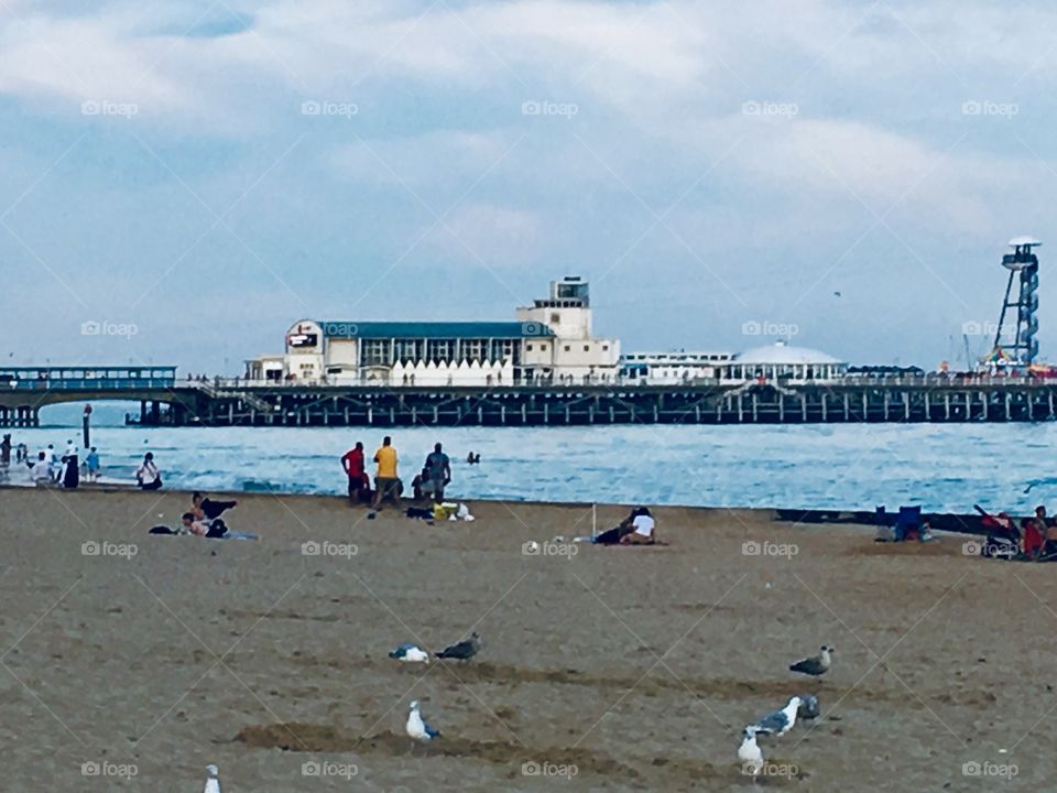 Bournemouth beach and pier, United Kingdom
