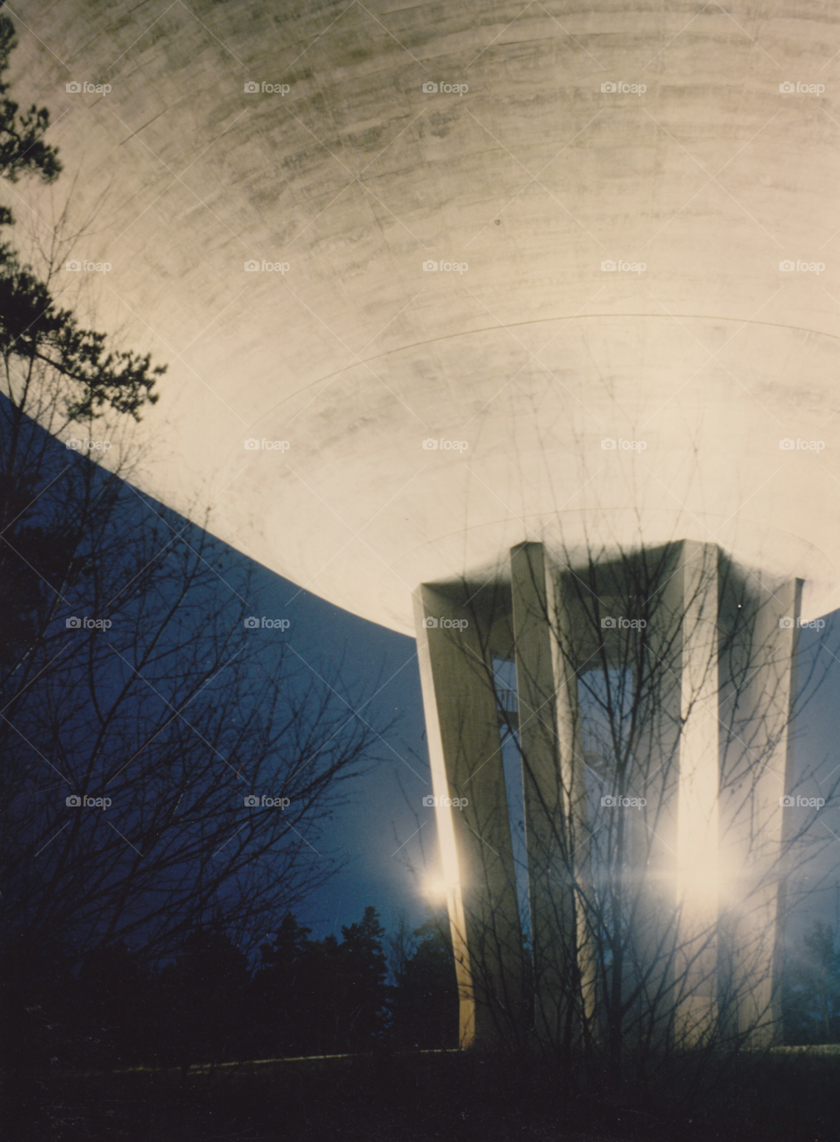 construction night lights watertower by MagnusPm