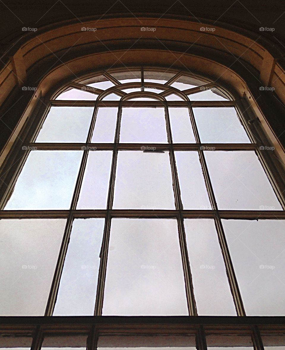 Look up.  Beautiful arched windows at the Peabody Essex Museum in Salem, MA