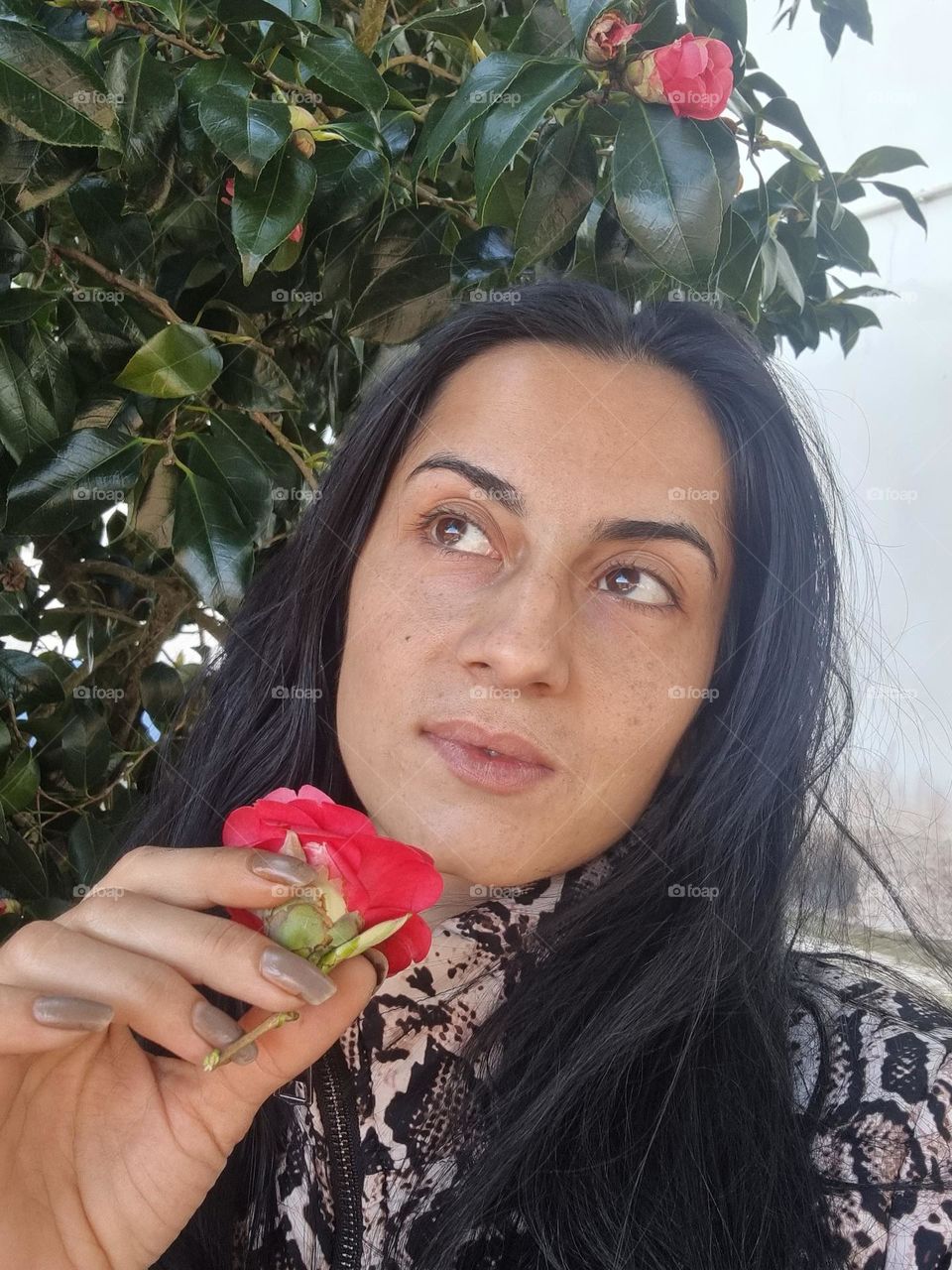 In spring it is a ritual to smell a beautiful flower