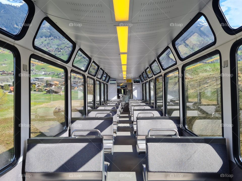 Swiss panoramic trains
