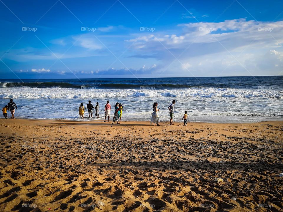 People on the beach