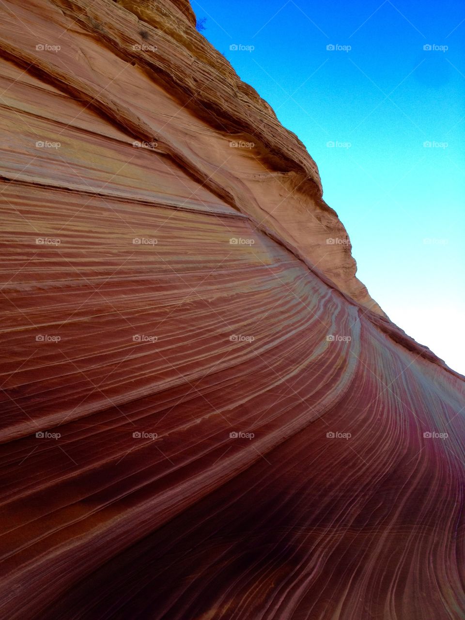 View of a desert against clear sky