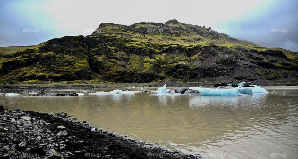 Glacier bay on Iceland - Sólheimajökull