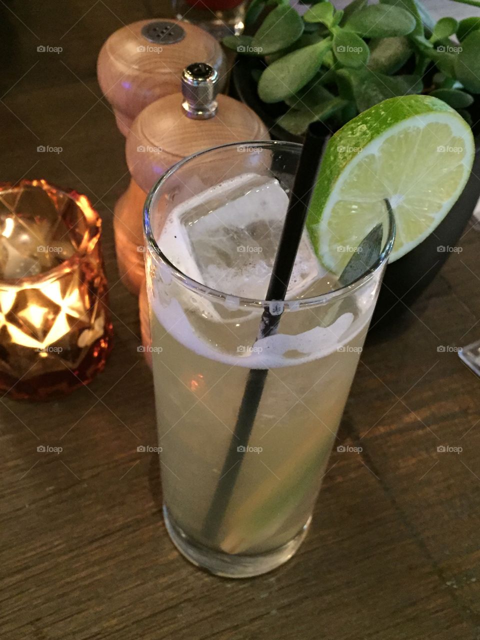 Key lime cocktail