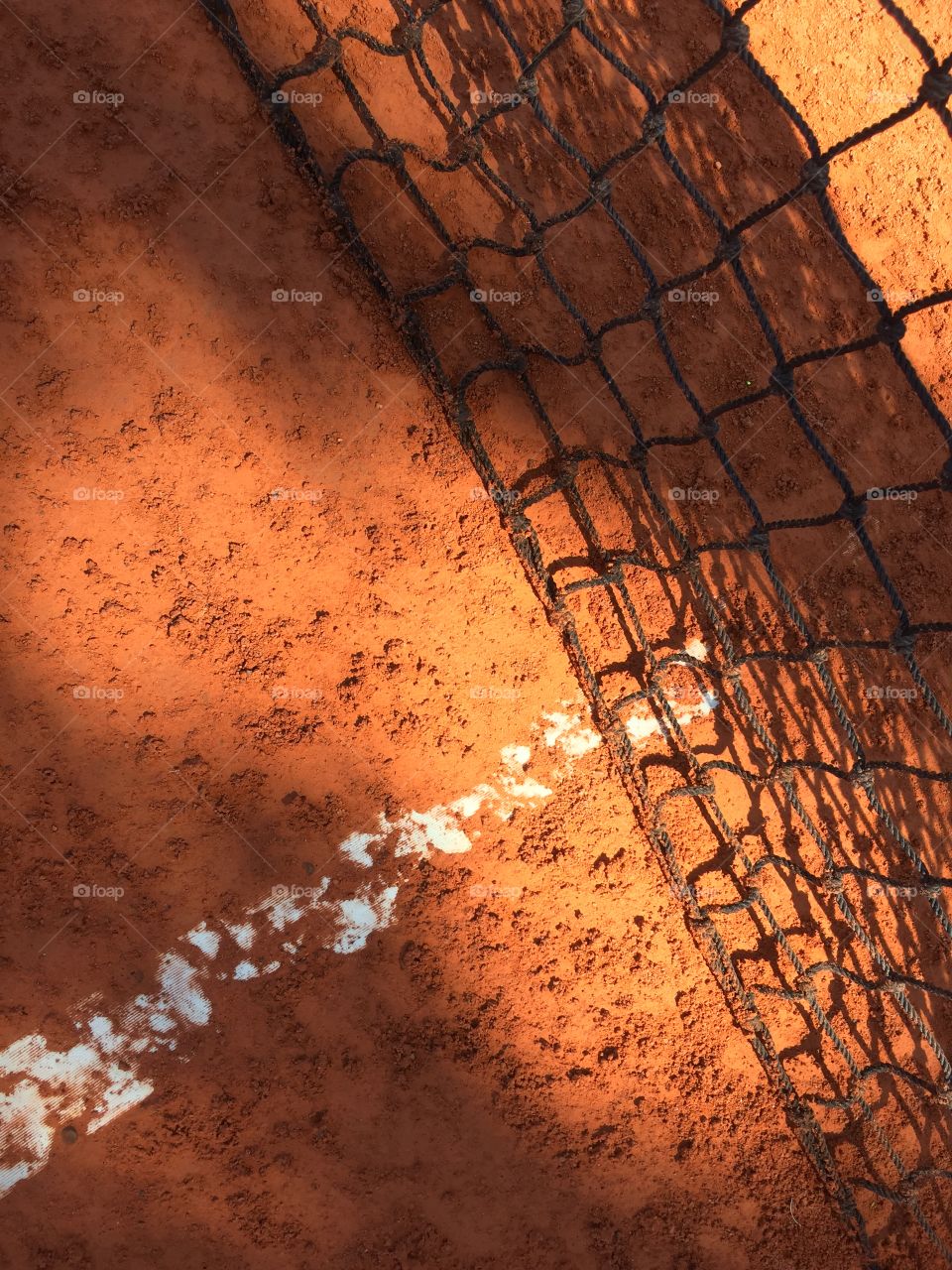 Close-up of football net