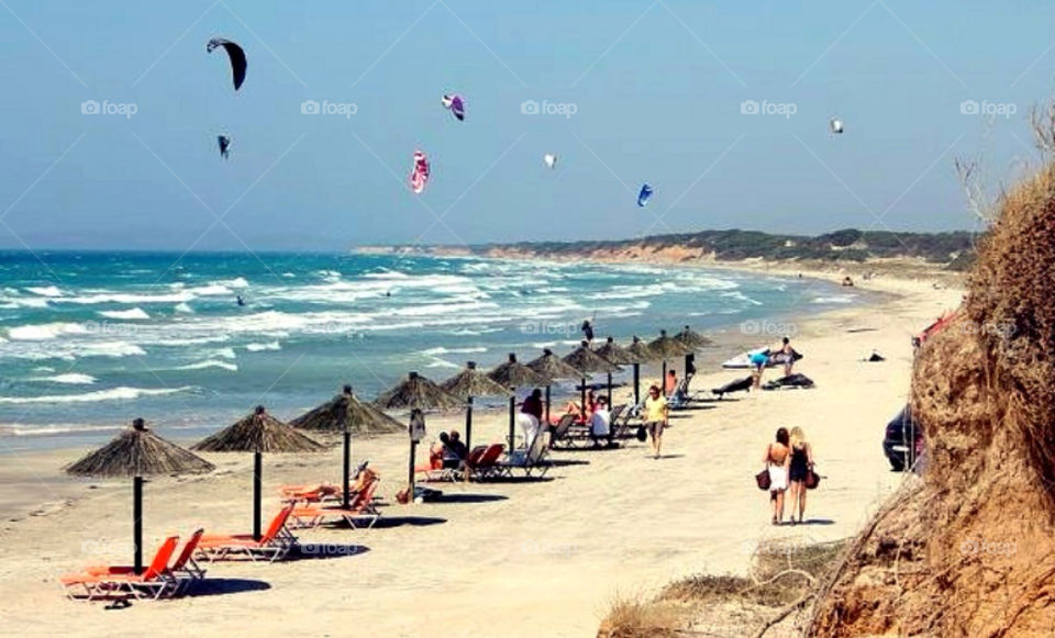 people swimming girls greece by merethe