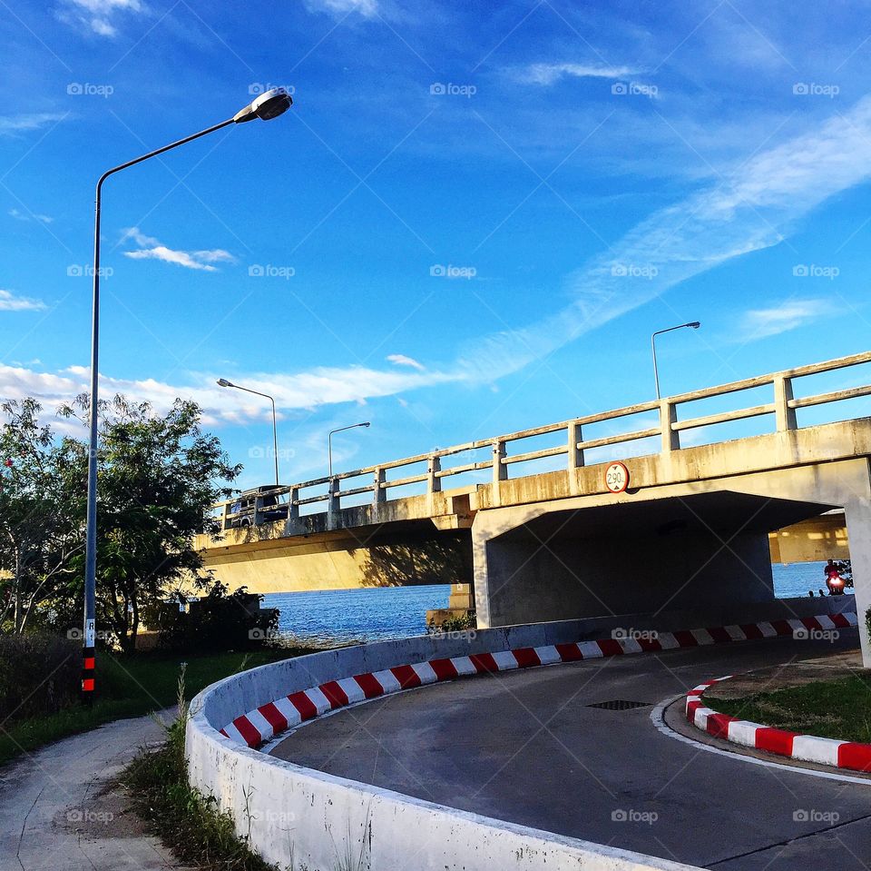 The turn around under the bridge