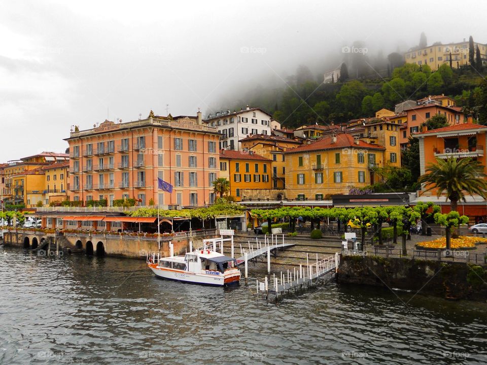 Arriving in Lake Como Italy